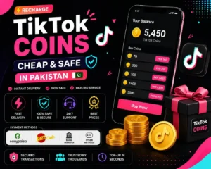 recharge TikTok Coins cheap in Pakistan