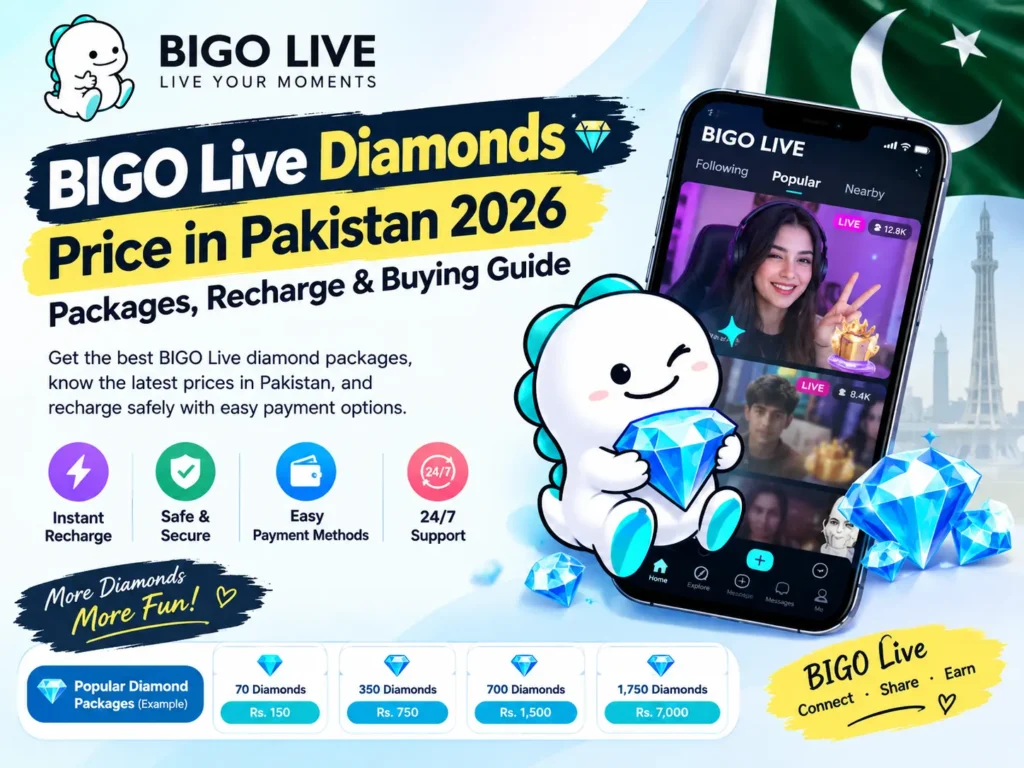 BIGO Live Diamonds Price in Pakistan